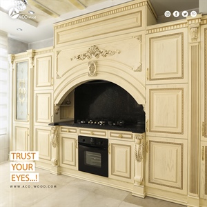 کابینت روکش چوب