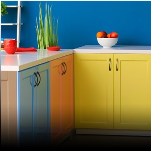 کابینت رنگ شده