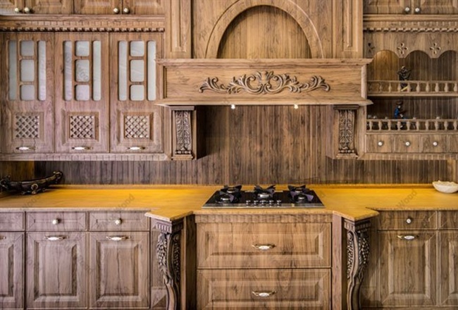 درب کابینت رنگ شده