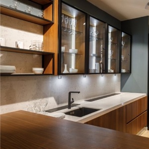 در کابینت شیشه ای