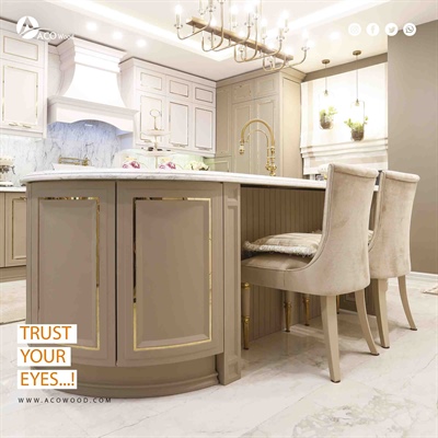 پروژه لوکس نئوکلاسیک با جزئیات استیل و صفحه مرمریت