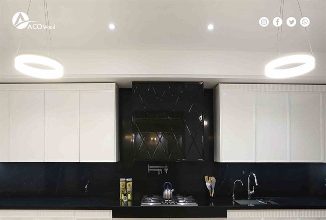 پروژه کابینت نئوکلاسیک پولیشی کابینت کف تراش