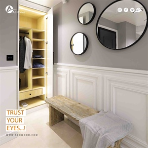 پروژه کمد دیواری پلی اورتان طوسی کمد دیواری نئوکلاسیک